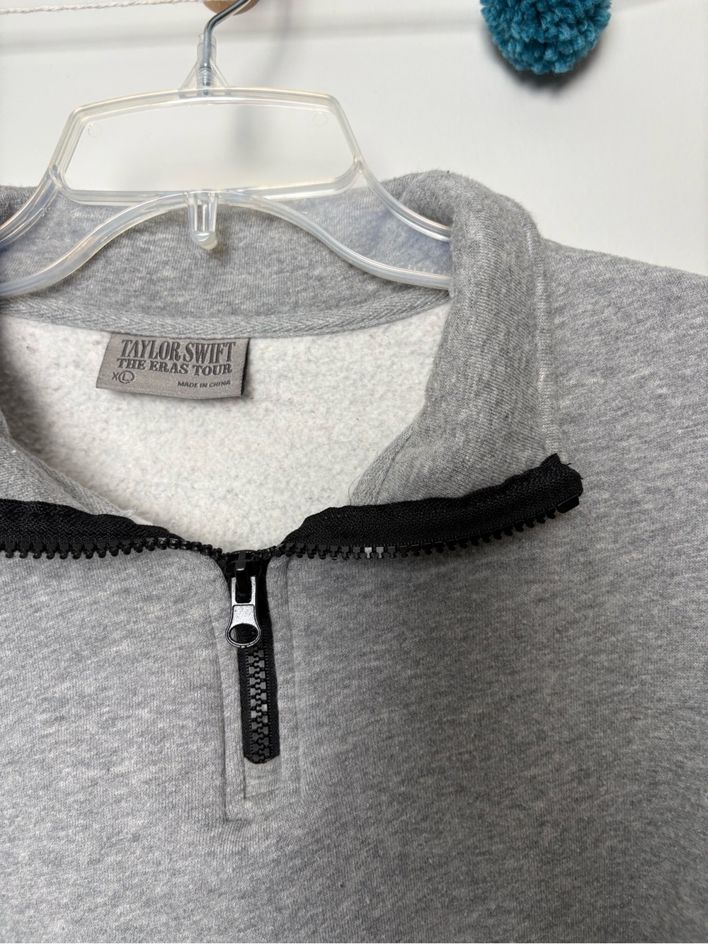 Taylor Swift Eras Tour Gray Quarter Zip - Picture 5 of 6